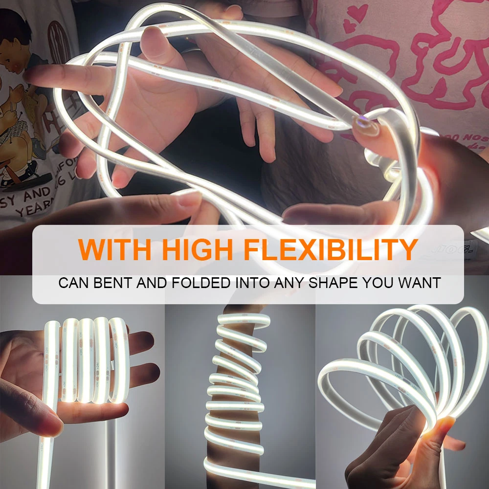 China Wholesale Home Decor Lighting IP68 Waterproof COB LED Strip Light